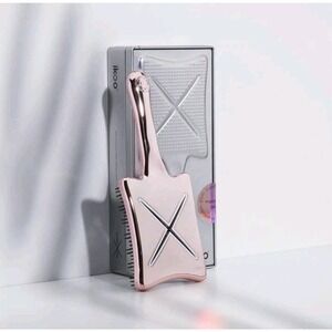ikoo Paddle X Pops Vented Blow Dry Detangling Hair Brush Metallic Manhattan Pink